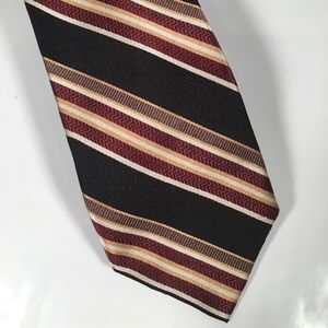 Jos A Bank necktie striped 100% silk